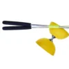 Acrobat 105 Gummi Diabolo Mit Aluminium Hand Sticks, Gelb