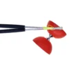 Acrobat 105 Gummi Diabolo Mit Aluminium Hand Sticks, Rot