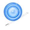 Acrobat Soft Spinnplatte Mit Handstab, Blau