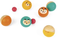 Janod Boule-Spiel "Tiere" 6 Kugeln Holz