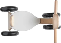 Van Dijk Toys Berken Houten Loopfiets - Wit -SportX Verkäufe bovenaanzicht 2