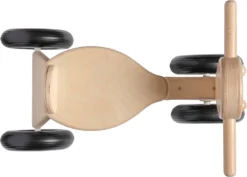 Van Dijk Toys Berken Houten Loopfiets - Naturel -SportX Verkäufe bovenaanzicht