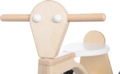 Van Dijk Toys Berken Houten Loopfiets - Wit -SportX Verkäufe detail kop 1