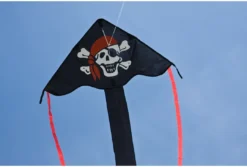 Ecoline 102135 - Simple Flyer Jolly Roger 85cm Kinderdrachen Einleiner, Ab 5 Jahren, 42x85cm Und 1.5m Drachenschwanz, Inkl. 17kp Polyesterschnur 25m Auf Griff, 2-5 Beaufort -SportX Verkäufe ecoline 102135 simple flyer jolly roger 85cm kinderdrachen einleiner ab 5 jahren 42x85cm und 15m drachenschwanz inkl 17kp polyesterschnur 25m auf griff 2 5 beaufort 3