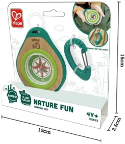 Hape E5575 Camper-Set, Kompass Und Karabiner Für Kinder, 2teilig, Nature Fun -SportX Verkäufe hape e5575 camper set kompass und karabiner fuer kinder 2teilig nature fun 3
