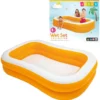 Intex 57181 Aufstellpool Aufblasbarer Pool Oval Weiß, Gelb