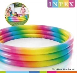 Intex Aufblasbarer Pool Rainbow - 147 X 33 Cm -SportX Verkäufe intex aufblasbarer pool rainbow 147 x 33 cm 3