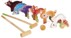 Janod J03207 Krocket-Spiel Aus Holz Mit Waldtieren, Spiel Für Den Außenbereich, Für Kinder Ab 3 Jahren, Mehrfarbig -SportX Verkäufe janod j03207 krocket spiel aus holz mit waldtieren spiel fuer den aussenbereich fuer kinder ab 3 jahren mehrfarbig 3