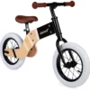 Janod J03281 Laufrad Aus Holz Und Metall Deluxe-Nordischer Retro-Look-Gleichgewicht Und Autonomie Lernen-Einstellbarer Sattel, Aufblasbare Reifen-Ab 3 Jahren