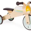 Janod Janod-2-in-1 Schaukel Dreirad Aus Holz-Anpassbare Wippe-Motorik Und Gleichgewichtssinn Entwickeln-Baby Holzspielzeug-FSC-Zertifiziert-Ab 12 Monaten, J03284