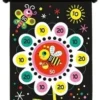 Janod - Magnetisches Dartspiel Mit Garten-Motiv, Doppelseitig, Geschicklichkeitsspiel, Zum Erlernen Von Agilität Und Konzentration, 6 Pfeile, Ab 4 Jahren, J02075