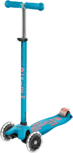 Maxi Micro Deluxe Scooter Caribbean Blue LED