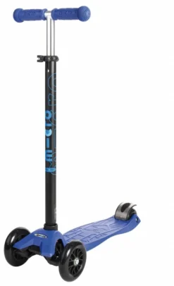Micro Kinderroller Maxi Kickboard Blau Mit T-Lenker