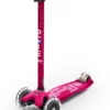 Micro Maxi Deluxe Scooter Rosa LED