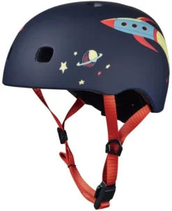 Micro Mobility Unisex Jugend Accessoires Helm, Rakete (Mehrfarbig), XS