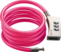 Micro Sicherheitssicherheit, Rosa Kabelschloss Für Jungen Und Mädchen, Geeignet Für Fahrrad, Roller, Fahrradzubehör