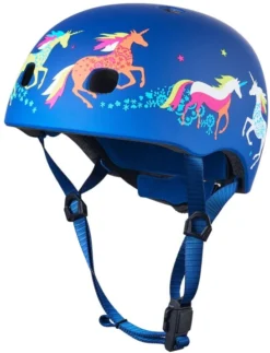 Micro Unisex, Jugend Cascos V2 Estampados Helm, Einhorn (Mehrfarbig), Medium