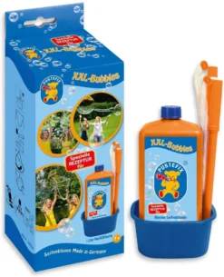 PUSTEFIX 420869858 XXL-Bubbles I 1000 Ml Seifenblasenwasser Und Zubehör I Bunte Bubbles Made In Germany I Für Hochzeit, Kindergeburtstag, Standesamt, Polterabend I Riesen-Seifenblasen