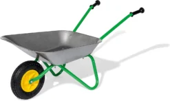 Rolly Toys Kruiwagen Metaal (grijs/groen/luchtband)