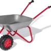Rolly Toys Stevige Kruiwagen Metaal Grijs & Rood Met Dubbel Wiel