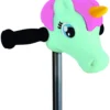 MICRO Scootaheadz Fahrradlenker-Zubehör Für Kinder, Einhorn-Kopf, Jugendliche, Unisex, Minzgrün, Einheitsgröße