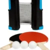 SPORTX Oprolbare Tafeltennisnet + 2bats **