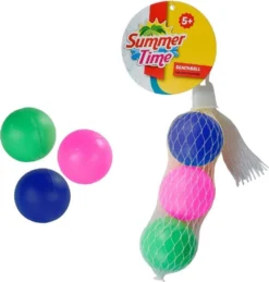 Summertime Beachball Bälle 3pcs Im Netz