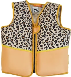 Swim Essentials Beige Leopard Schwimmen Vest 4-6 Jahre