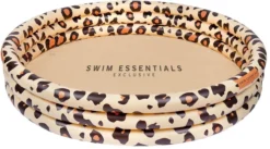 Swim Essentials Kinderschwimmbecken Pantherdruck Beige 3 Ringe - 150 Cm