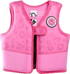 Swim Essentials Pink Leopard Swimming Vest 4-6 Years