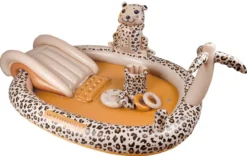 Swim Essentials Play Pool Beige Leopard - 210 Cm