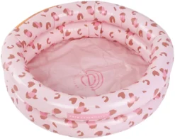 Swim Essentials "Old" Pink Leopard Printed Baby Pool 60 Cm Dia - 2 Rings