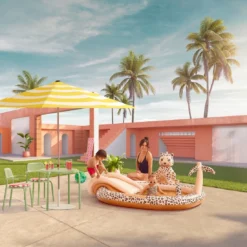 Swim Essentials Play Pool Beige Leopard - 210 Cm -SportX Verkäufe swim essentials speelzwembad beige luipaard 210 cm 3