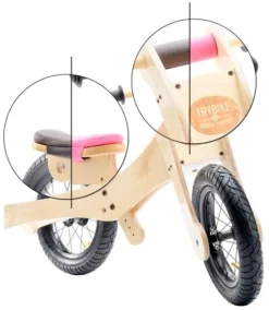 Trybike - Holz Laufrad Accessoires- Sattelbezug Und Kinnschutz Braun