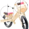 Trybike - Holz Laufrad Accessoires - Sattelbezug Und Kinnschutz Rosa