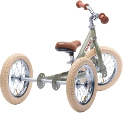 Trybike Laufrad 2-in-1 Steel - Vintage Grün -SportX Verkäufe trybike loopfiets 2 in 1 steel vintage groen