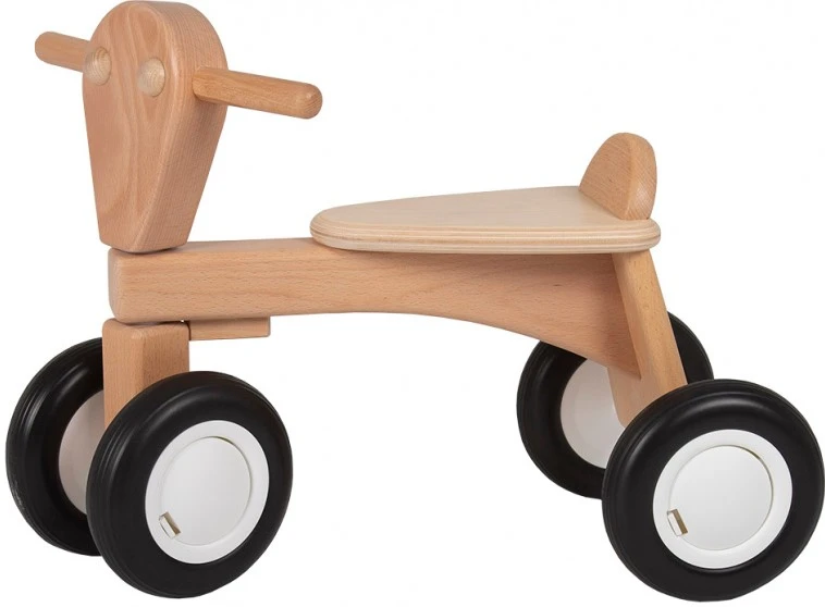 Van Dijk Toys Balance Fahrradrohling Mit Weißen Augen Und Weißen Rädern, Buche 1 Van Dijk Toys Balance Fahrradrohling Mit Weißen Augen Und Weißen Rädern, Buche