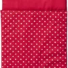 Van Dijk Toys - Bedbekleding/dekje - Rood Met Witte Stippen