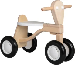 Van Dijk Toys Berken Houten Loopfiets - Wit