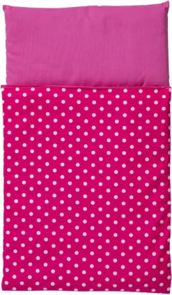 Van Dijk Toys Decke Weiß Mit Rosa Tupfen